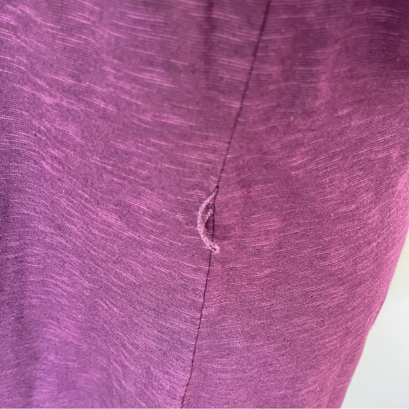 Horny Toad Purple 2-Layer Stretch Jersey Knit Tencell/Organic Cotton Dress Large - Picture 6 of 6